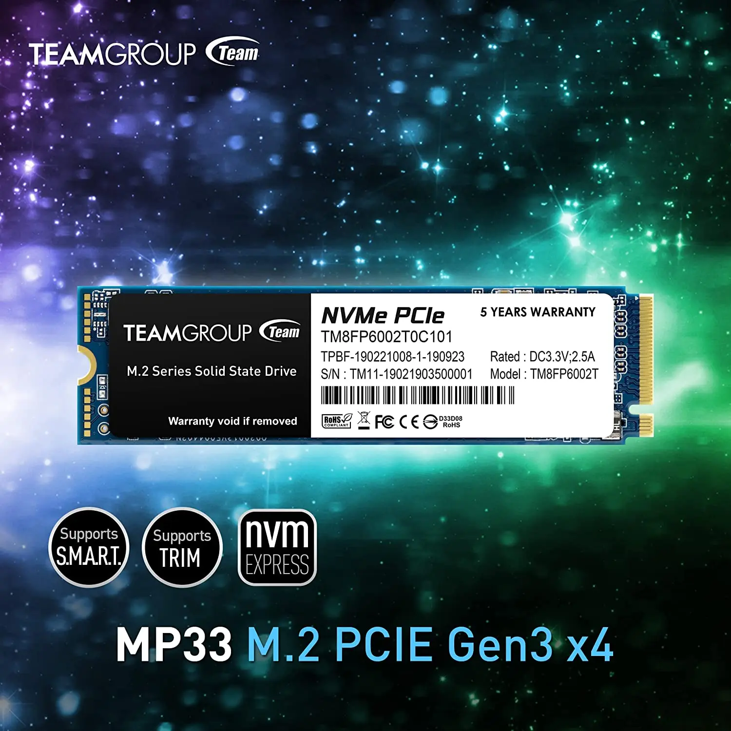 Team Mp33 Ssd Pcie Gen3 Team MP33 PRO 512GB PCIe Gen3 NVMe SSD