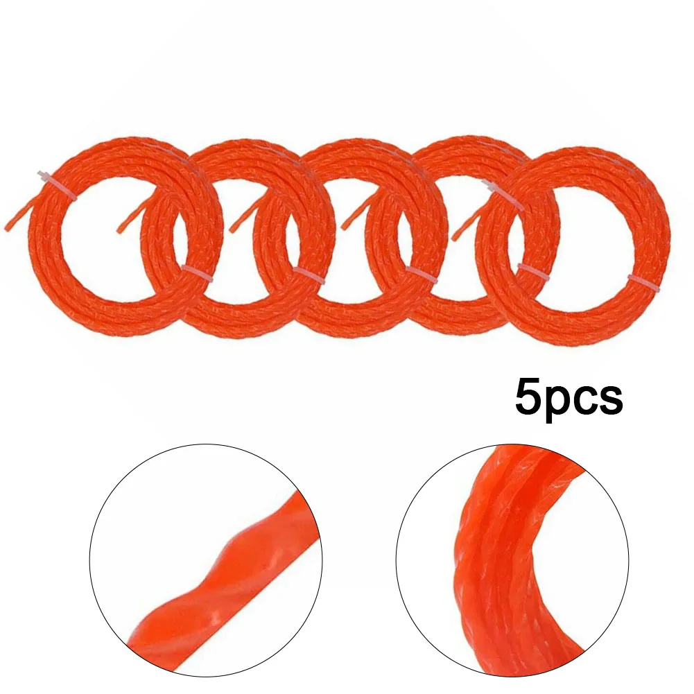 

Trimmer Parts Efficient Trimming Solutions with 5 Pack Compatible Twisted Line for EGO 56V Trimmers 15ft per Roll