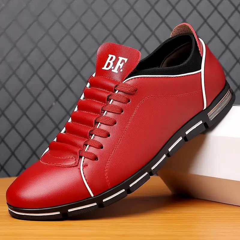 Autumn & Spring Men Shoes Fashion Leather Shoes Sports Casual Large Size 38-48