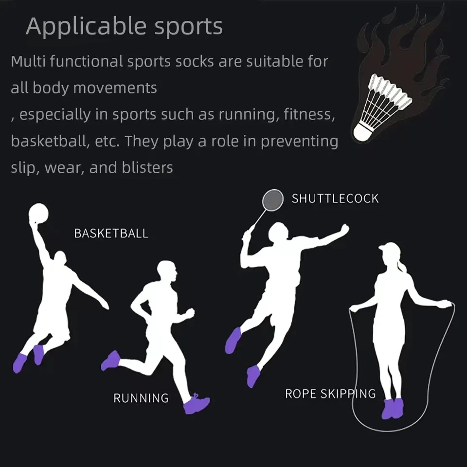 Sports Socks Anti-slip Football Men Women Short Long Tube Soccer Basketball Breathable Deodorous 38-44