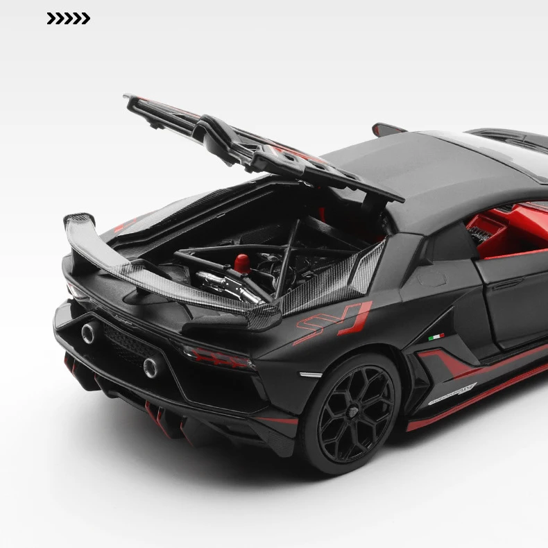 MSZ 1:24 Lamborghini Aventador SVJ63 alloy model kid toy car