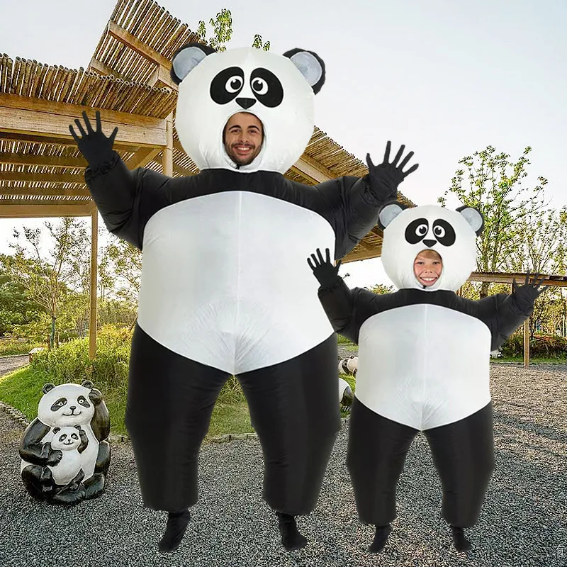 

Simbok Giant Panda Inflatable Costume Parent-child Role-play Full-body Funny Cartoon Doll Cosplay Clothing
