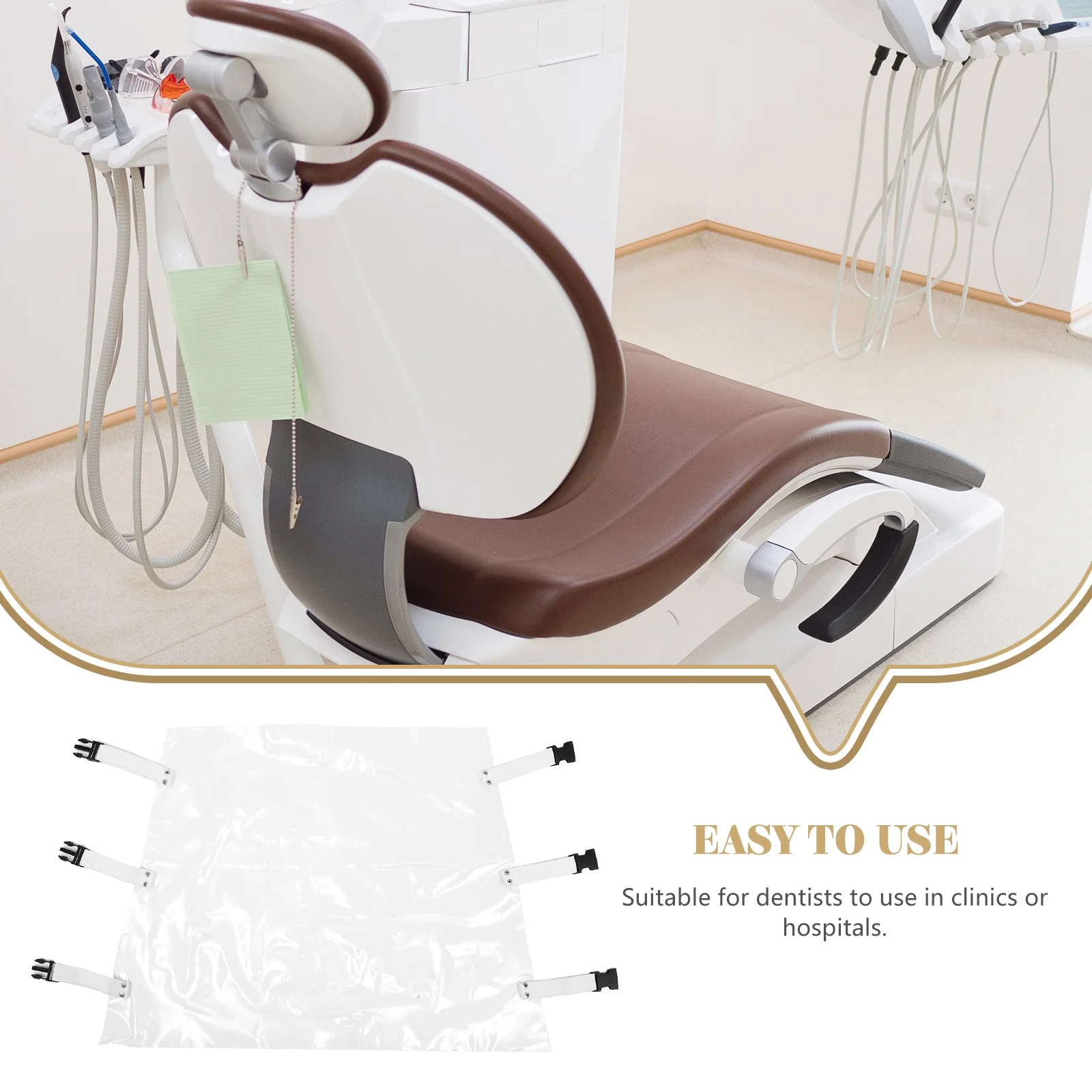 1Pc Dental Chair Cover Premium Material Foot Pad For Clinic Hospital Elastic Bands Clip On Sofa Protector Mat Home 2