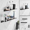 30/40/50CM Bathroom Floating Shelves Wall Mounted Shelving Kitchen Hanging Storage Shelf for Living Room Bedroom Organizer 4