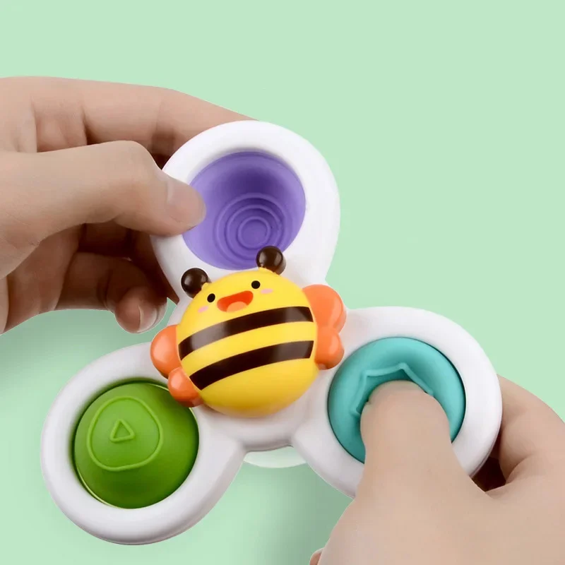 Baby Rattle Toys 3PCS Montessori Baby Rotating Rattle Bell Toys Kids Bath Toys for Toddler Infant Birthday Christmas Gift