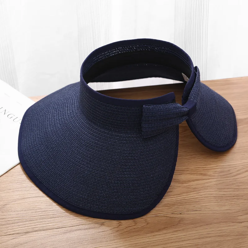 Sommer Hüte Für Frauen Sonnenhut Leere Top Faltbare Tragbare Outdoor Sonnenschirm Strand Zubehör Sonnenschutz Sonnenhut Weibliche Casual – Detail 8