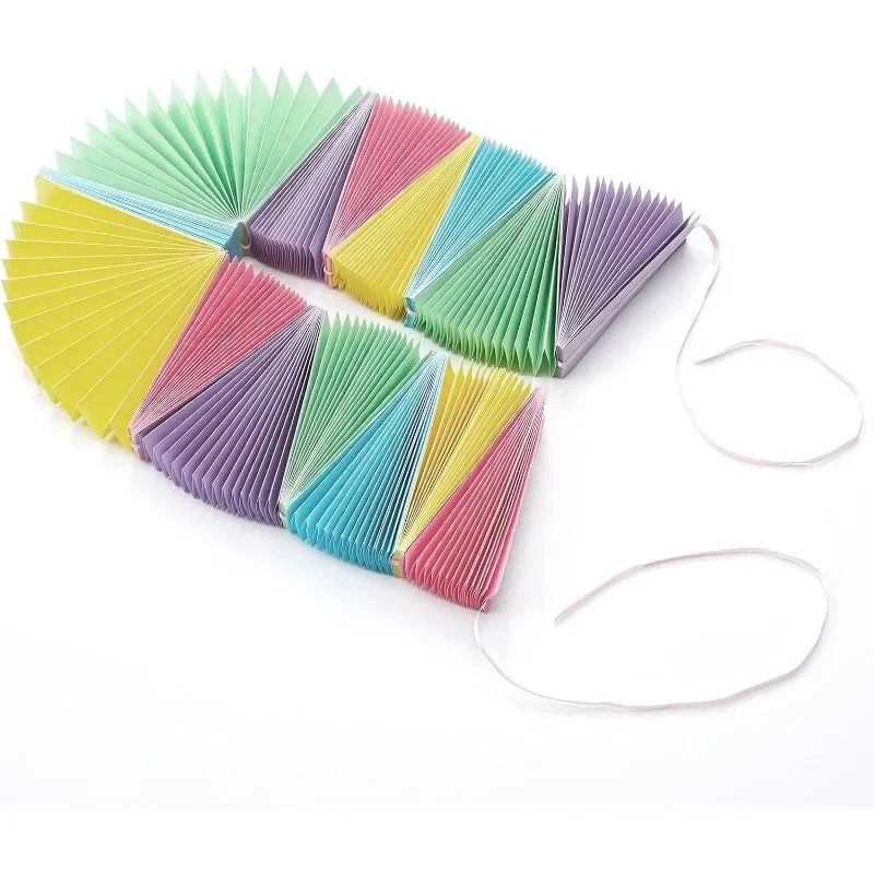 Pastel Paper 3D Fans Flower Garland Hanging Flower Banner Wall Decorations Unicorn Birthday Baby Shower Party Streamer Decor