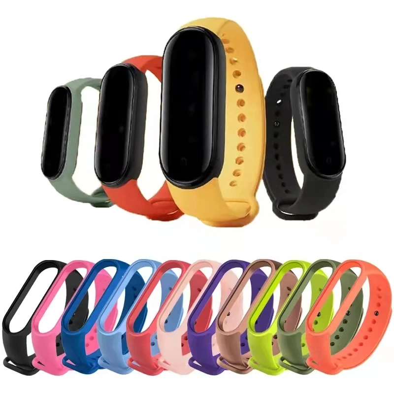 BDIG Correa Compatible para Xiaomi Mi Band 6/Mi Band 5, Mi Band 4/3  Silicona Pulsera de Repuesto Colorida Correas para Relojes Xiao Mi Band 6/5/4/3  (No Host) : : Electrónica