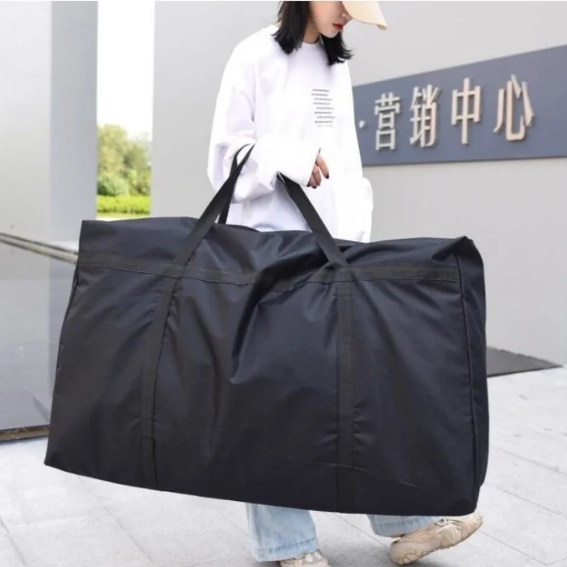 Foldable Quilt Storage Bag Large Capacity Handheld Luggage Bag Portable Travel Clothes Storage Organizer Zipper Unisex Tote storage bag travel bags clothes storage bags