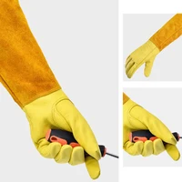 1 paire de gants de jardin longs résistants aux épines, gantelet d'élagage de roses, respirant, Floral, mitaines de travail, Protection du coude pour femmes et hommes 5