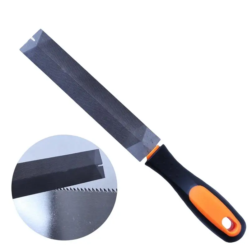 

255mm Diamond File Double Grain Triangular File Metal Fine Tooth Grinding Tool Fine Toothed Double Cut For Woodworking DIY