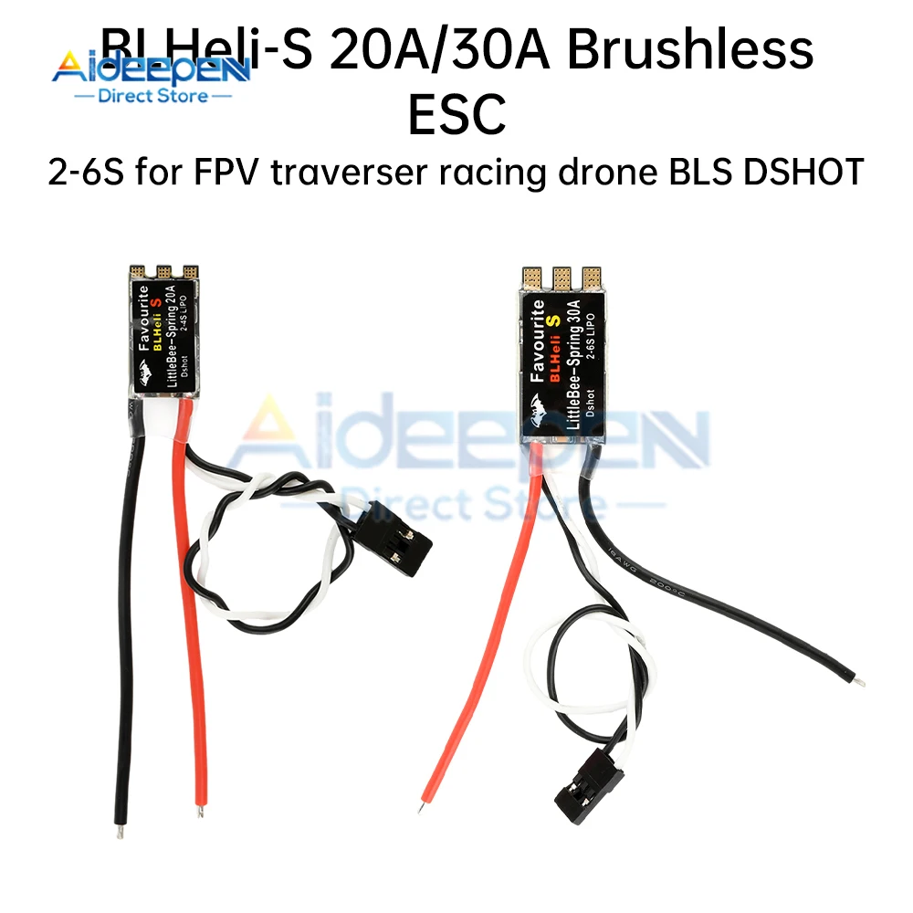 Achetez ESC 20A ou 30A pour drone mini multirotor - contrôleur de vitesse avec dissipateur thermique