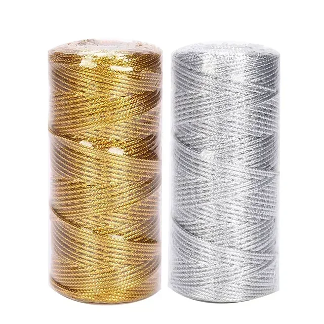 Gold Silver Macrame Cord 6