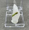 Natural green tourmaline pillars mineral crystal specimens + box size 3.4 cm + healing quartz crystals and stones rock gemstone 2