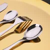 1pcs/1set Baby Teaspoon Spoon Food Feeding Fork Knife Utensils Set Stainless Steel Kids Learning Eating Habit Children Tableware 4