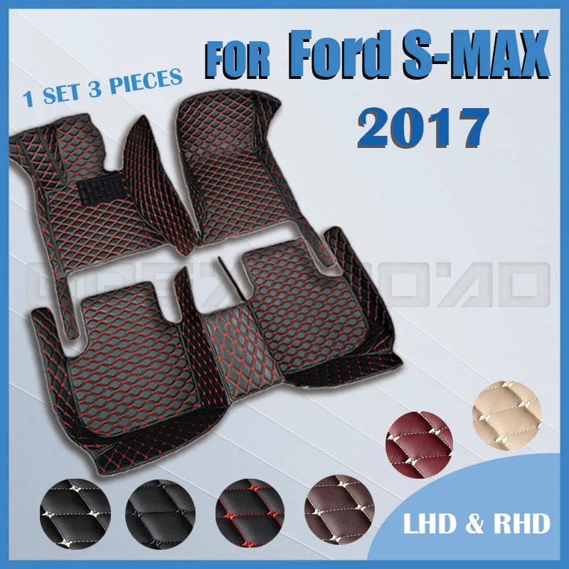 

Car floor mats for Ford S-MAX 2017 Custom auto foot Pads automobile carpet cover