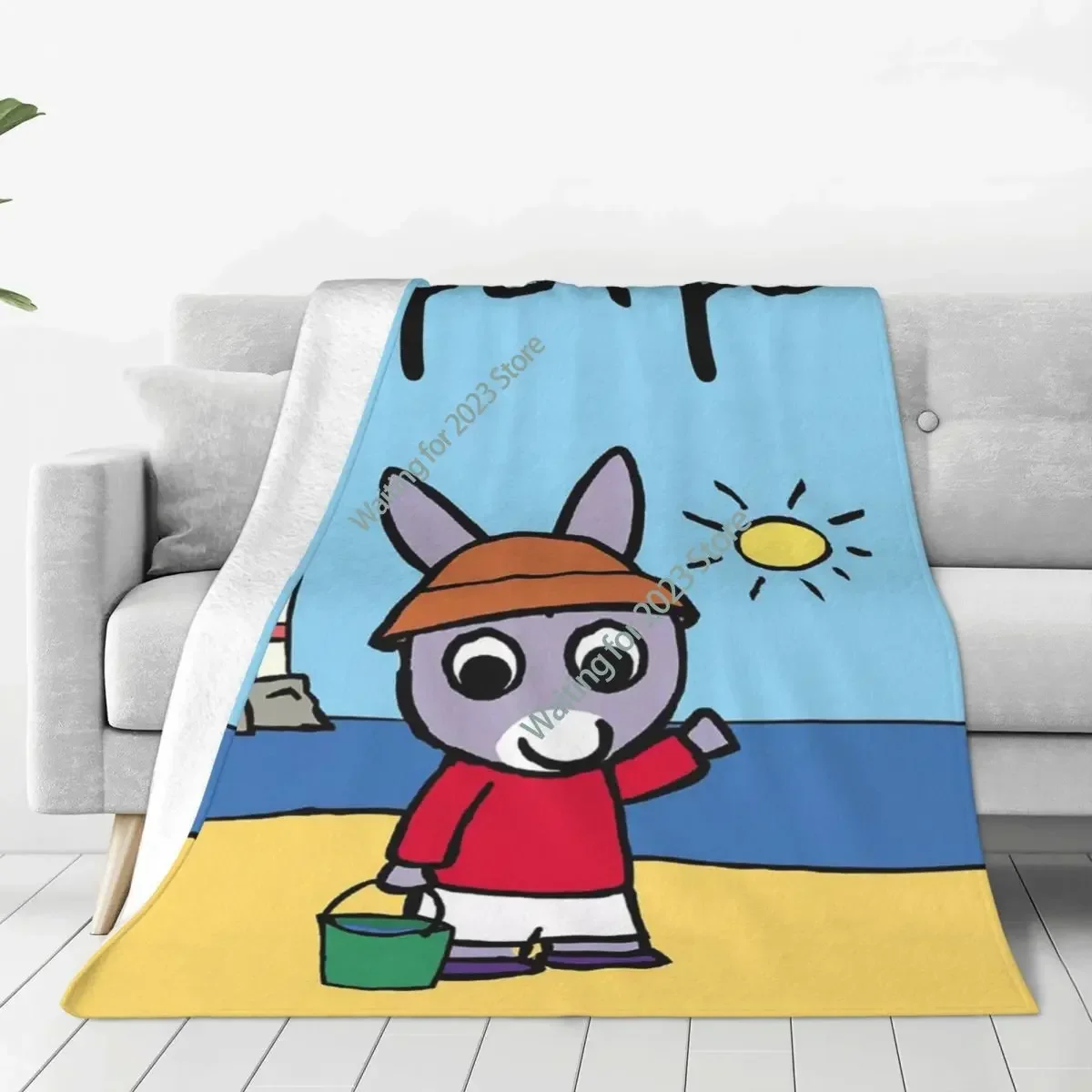 

Hot Anime Cartoon Trotro Blanket Flannel Decoration Portable Lightweight Throw Blankets for Bed Bedroom Bedding Throws Plaid