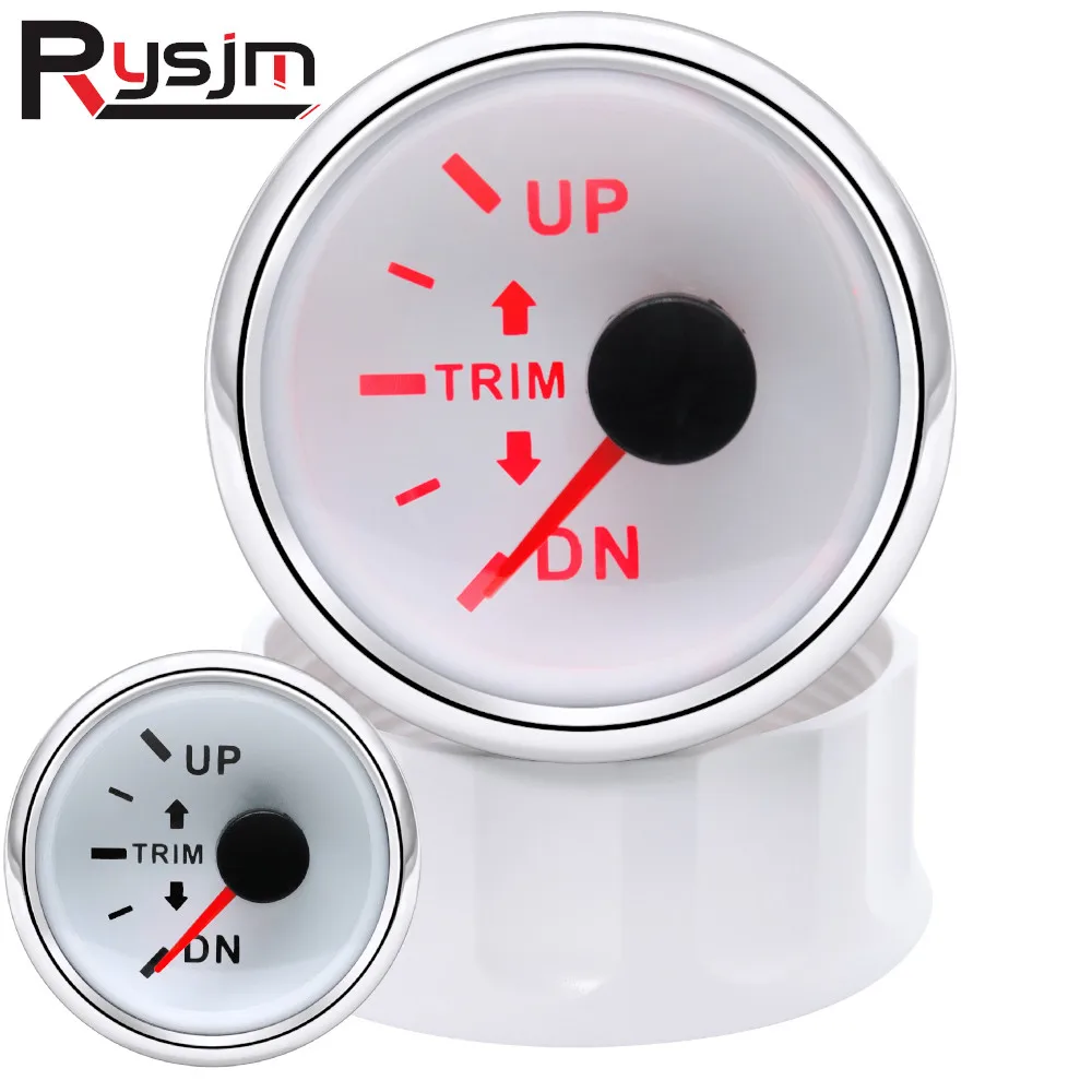 Hd 52Mm Waterdichte Trim Gauge Tot Down Trim Meter 0 190ohm Voor Auto
