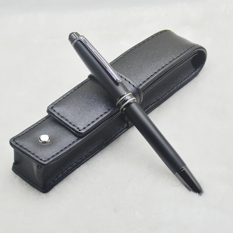 classics high quality Matte Black 163 MB Monte ballpoint pen / Roller ball pen office stationery luxury write gel pen logo