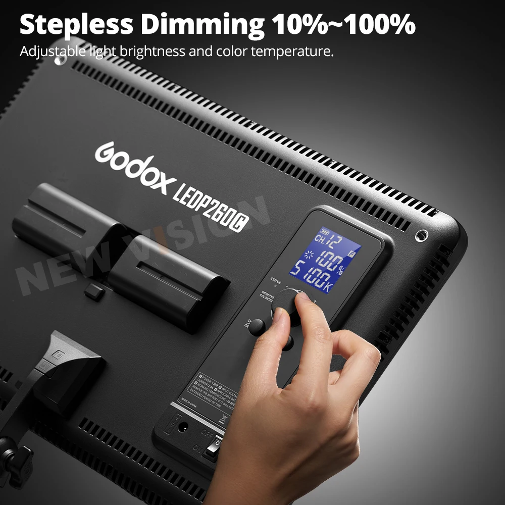 Godox LEDP260C 3300~5500K LED Bi-Color & Dimmable Studio Video