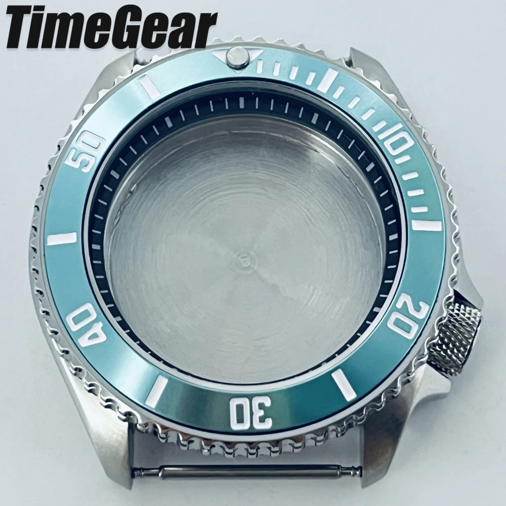 Sleek Black Ring Watch Case with Sloping Bezel and 3.8 Crown