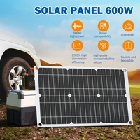 Kit onduleur solaire 6000W 12V vers 220V, système d'alimentation solaire complet incluant panneau solaire 30A et contrôleur de charge de batterie intelligent 4