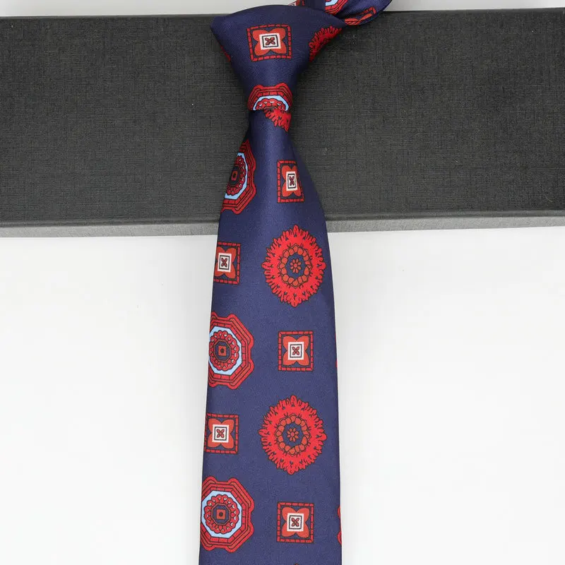 Neue 8CM Herren-Krawatten mit Karomuster, Retro-Print, Punktmuster, Paisley-Blumenmuster, Designer-Krawatte für Bräutigam, Business, Hochzeit, Party-Accessoires – Detail 13