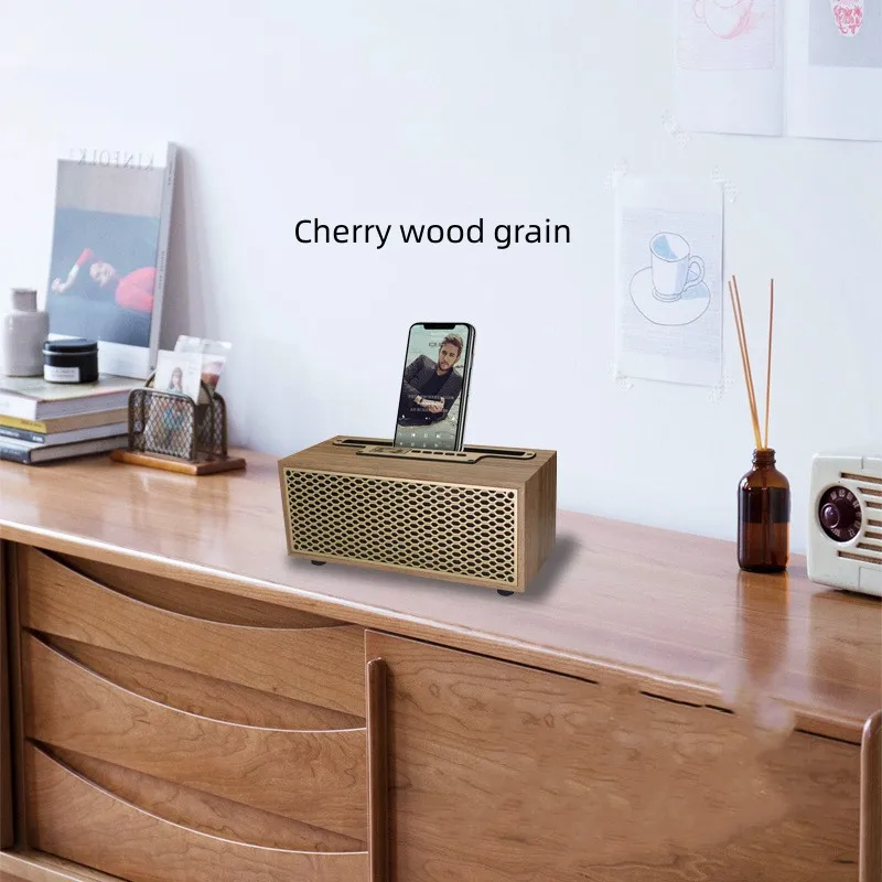 Bluetooth Speaker Retro TWS Wireless Home Subwoofer Remote Sound System Portable Home Theater