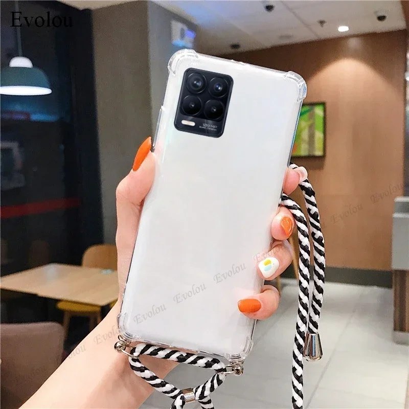 OPPO Find X9 Ultra Crossbody Necklace Shockproof Transparent Silicone Case