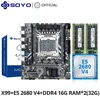 Комплект материнской платы SOYO X99 с процессором LGA2011-3 Xeon E5 2680 V4 DDR4 32 ГБ (2*16 ГБ) 2133 МГц ОЗУ NVME M.2 SATA для 1