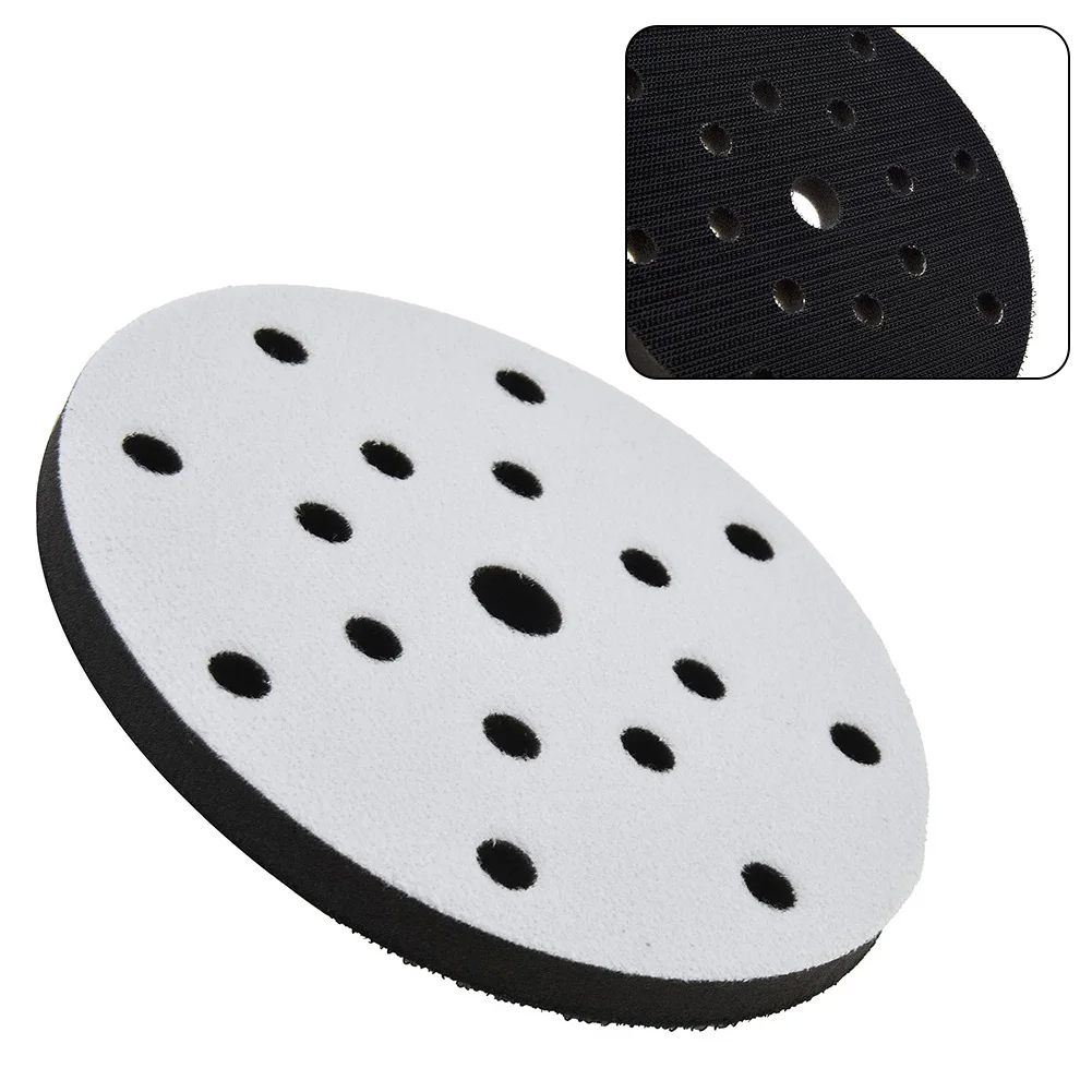 

17 Holes Soft Sponge Interface Pad 6 Inch 150mm Sanding Pads Backing Disc Hook And Loop Sanding Discs For Polisher Power Tools