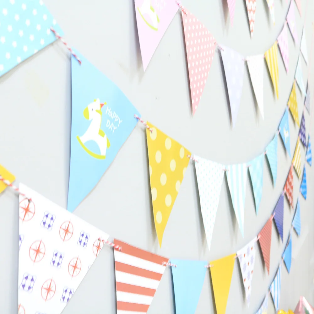 

Ynaayu Triangle Flag Layout, Party Decoration, Baby Birthday, Wave Point, Site Layout, Holiday