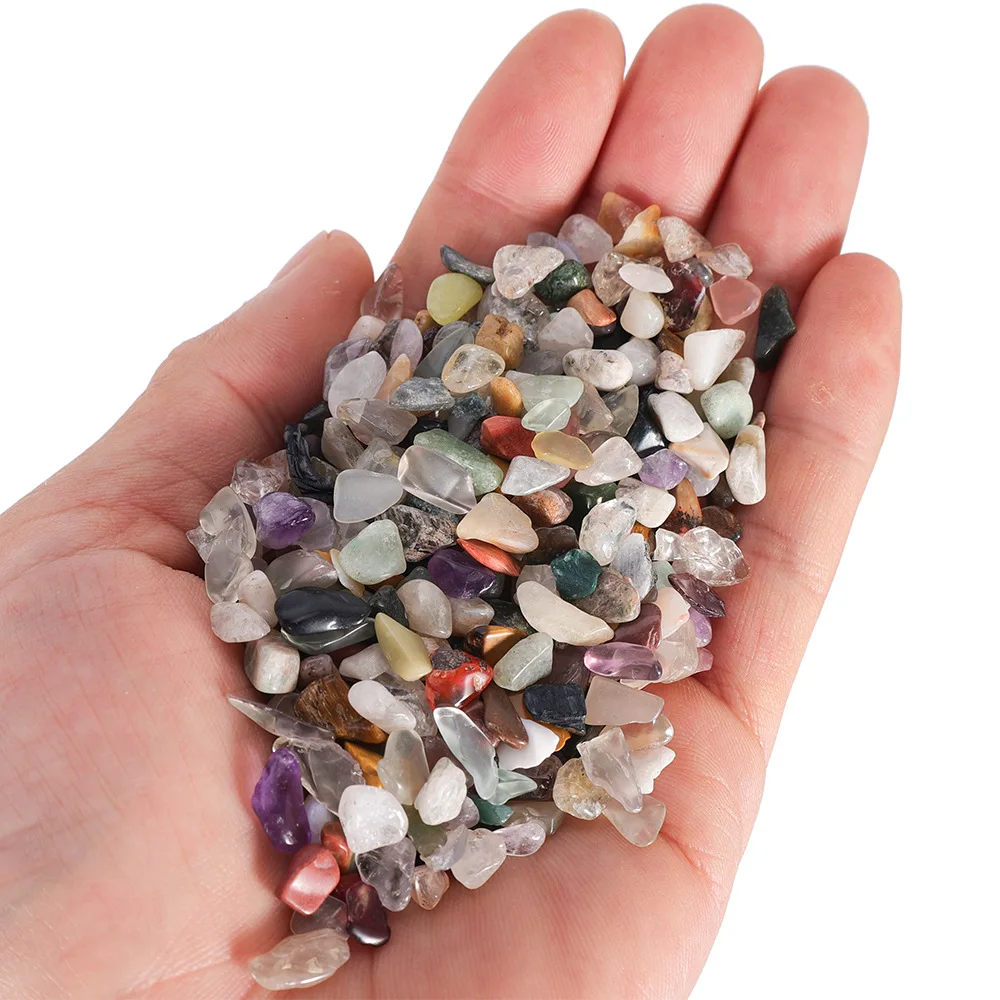 Natural Stone Gravel Crystal Chips Irregular Amethysts Quartz Stone for DIY Fish Tank Bonsai Decor
