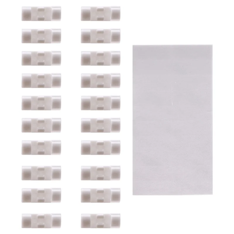A26F-20Pcs/Lot 와이어 고정 클램프 클립 데스크탑 와이어 클리어 업 클립 홀더 클램프 케이블 클립 장치 USB 코드 클립 홀더 구성