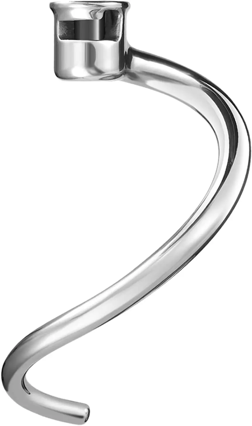 Stainless Steel Dough Hook Attachment for KitchenAid 7 Quart Bowl Lift Stand Mixer,Replacement Parts Bread Hook, Dishwasher Safe