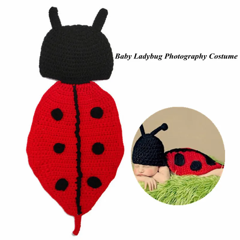 

2pcs/set Newborn Photography Props Costume Crochet Knit Clothes Cute Baby Suit baby photoshoot outfit