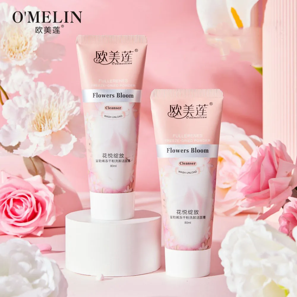 Fullerene Complex Collagen Facial Cleanser Deep Cleaning Cleanser Oil Control Foam Shrink Pores Beauty Skin Care Face Wash 2