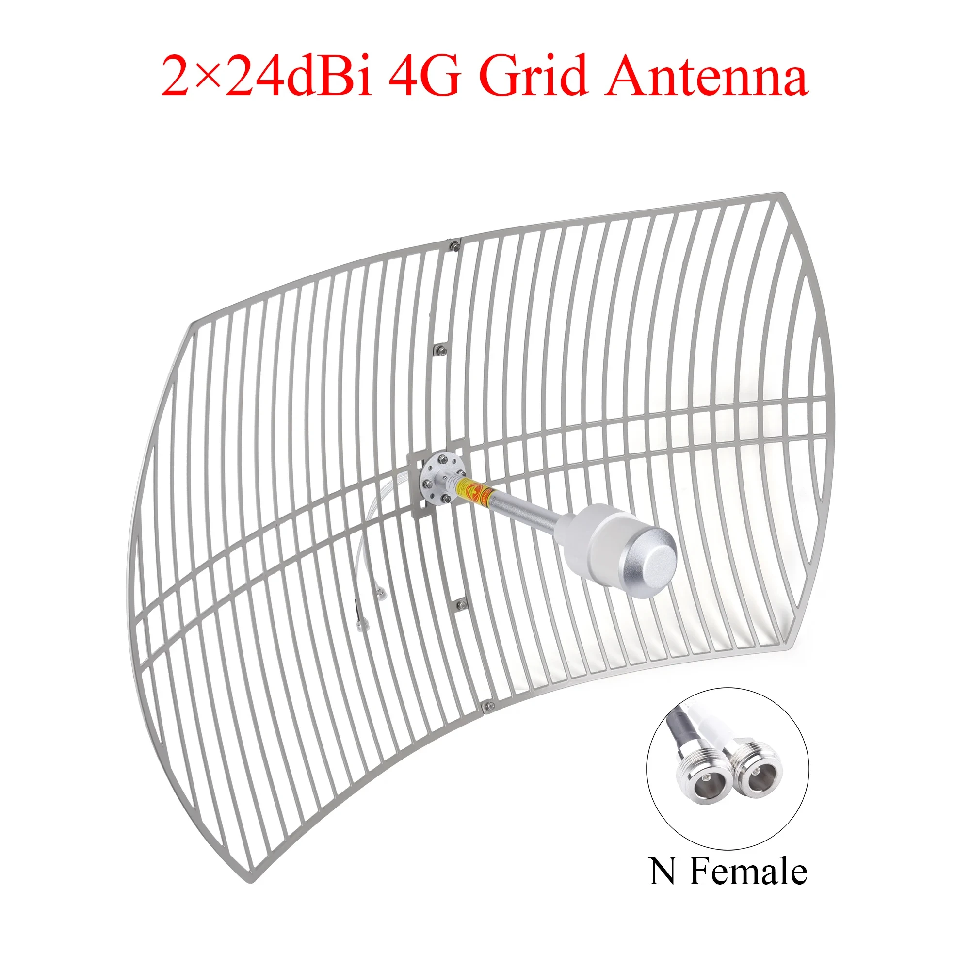 Outdoor Long Range Bipolarized Parabolic Grid Antenna 24dBi 1710-3800M for Improve 3G 4G 5G Mobile WiFi Network Stability Speed
