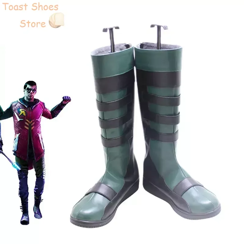 

Robin Cosplay Shoes Halloween Carnival Boots PU Leather Shoes Movie Cosplay Props Costume Prop