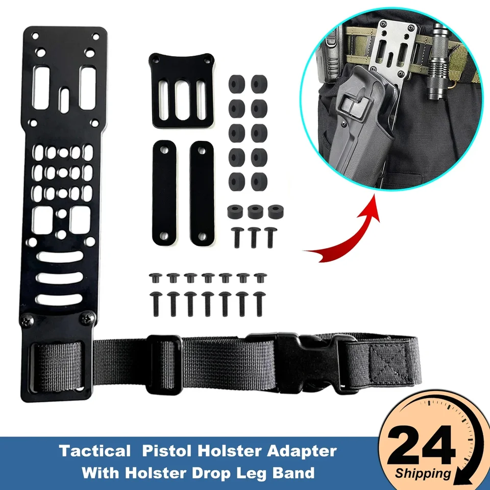 Modular Drop Leg Holster Adapter - Aluminum Alloy Thigh Strap System For Tactical & Airsoft