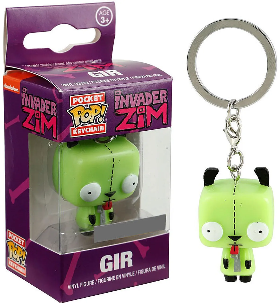 thumbnail image 2 of Funko POP Pocket Pop Keychain Invader Zim Gir Figura de vinilo Colección Modelo Juguetes para niños Regalo de cumpleaños, 2 of 5