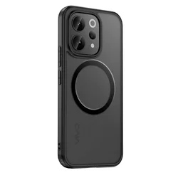 Magnetic Frosted Semi - Transparent Baby Skin Touch Hybrid Phone Case with Raised Camera Lens Protection for Pc + tpu (V70 Elite Magnet)
