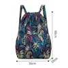 Women's Backpack Drawstring Large Capacity Lightweight Leisure Minimalist Portable Shopping Traveling Female's Backpack 6
