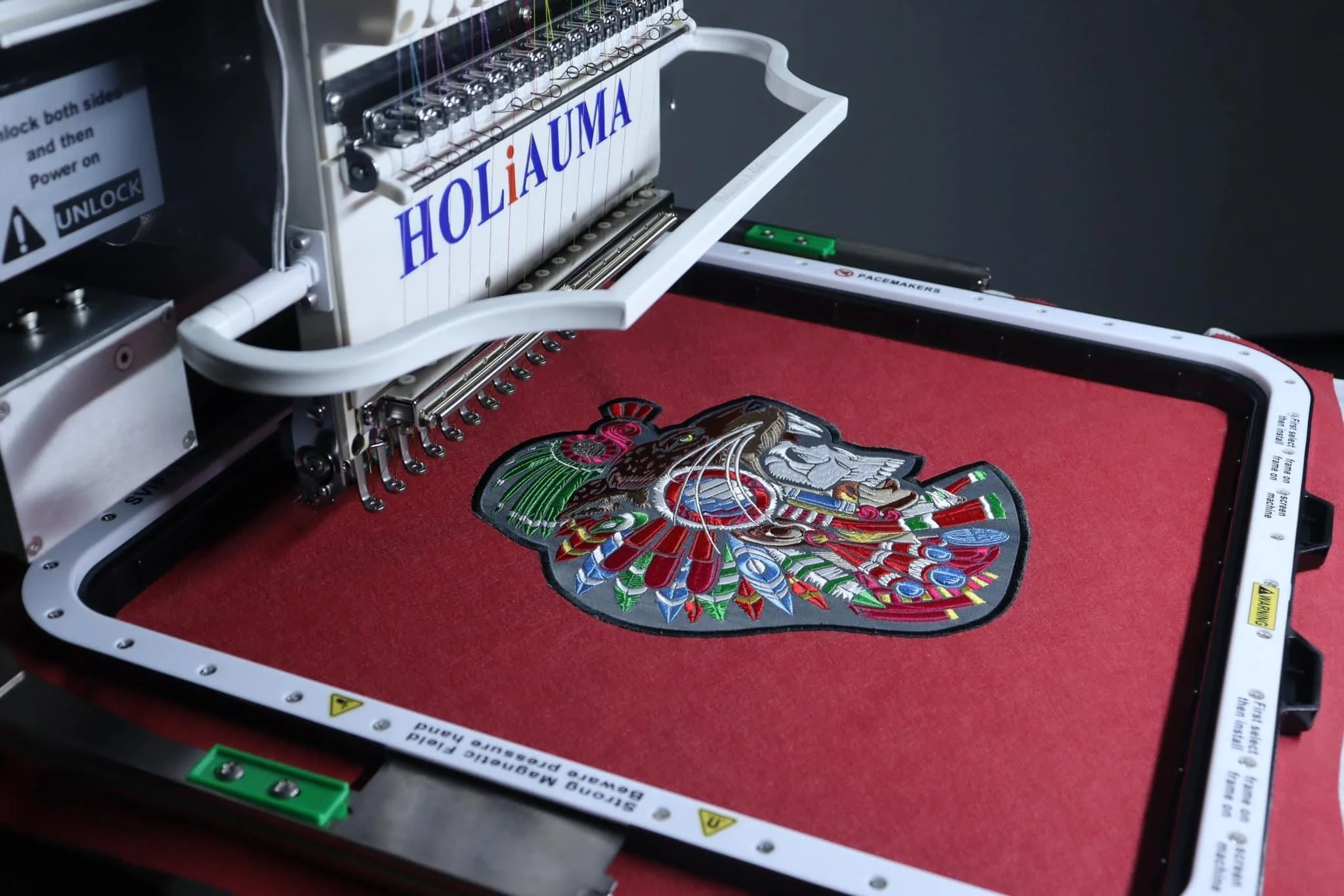 Poolin-máquina de bordado Digital automática para el hogar, máquina de  bordado para ropa con pantalla táctil LCD grande de 7 , 4 x 9,2 S -  AliExpress