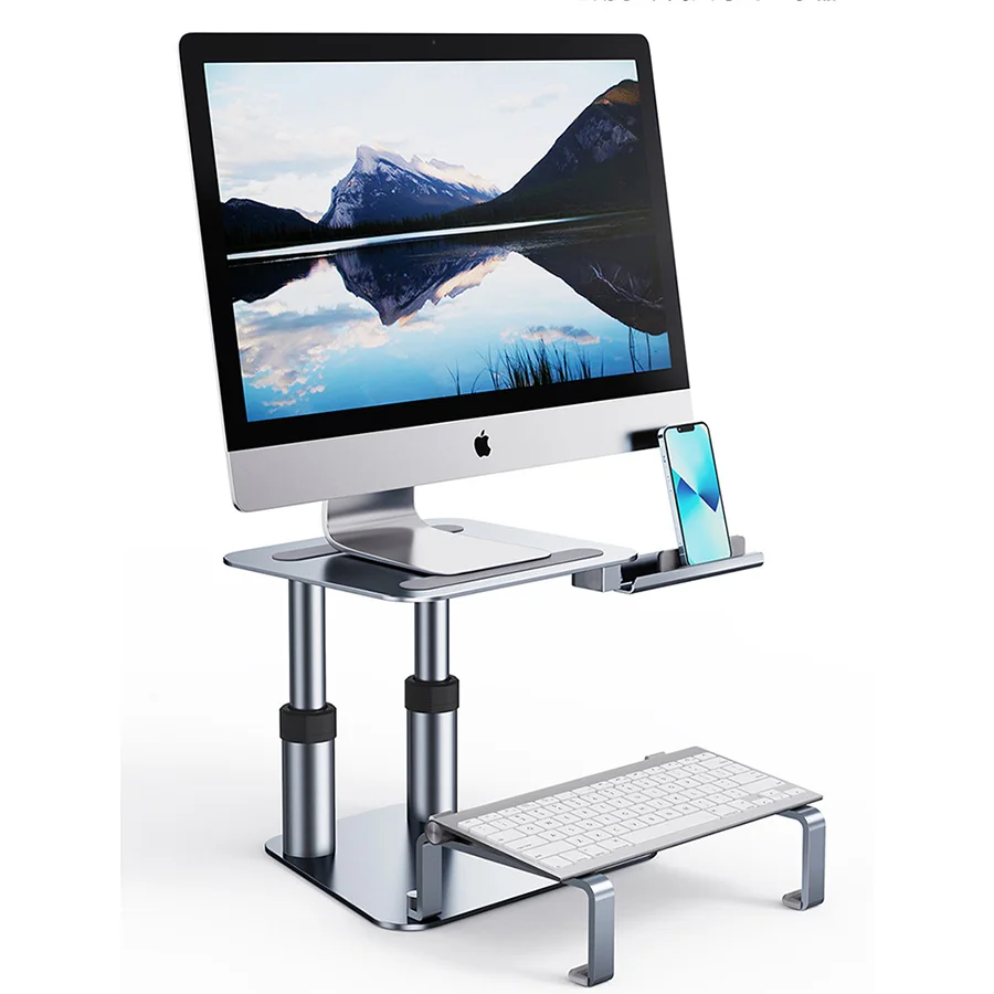 MarsGaming MGDS, Supporto Rialzato Monitor, Solleva Monitor 17cm