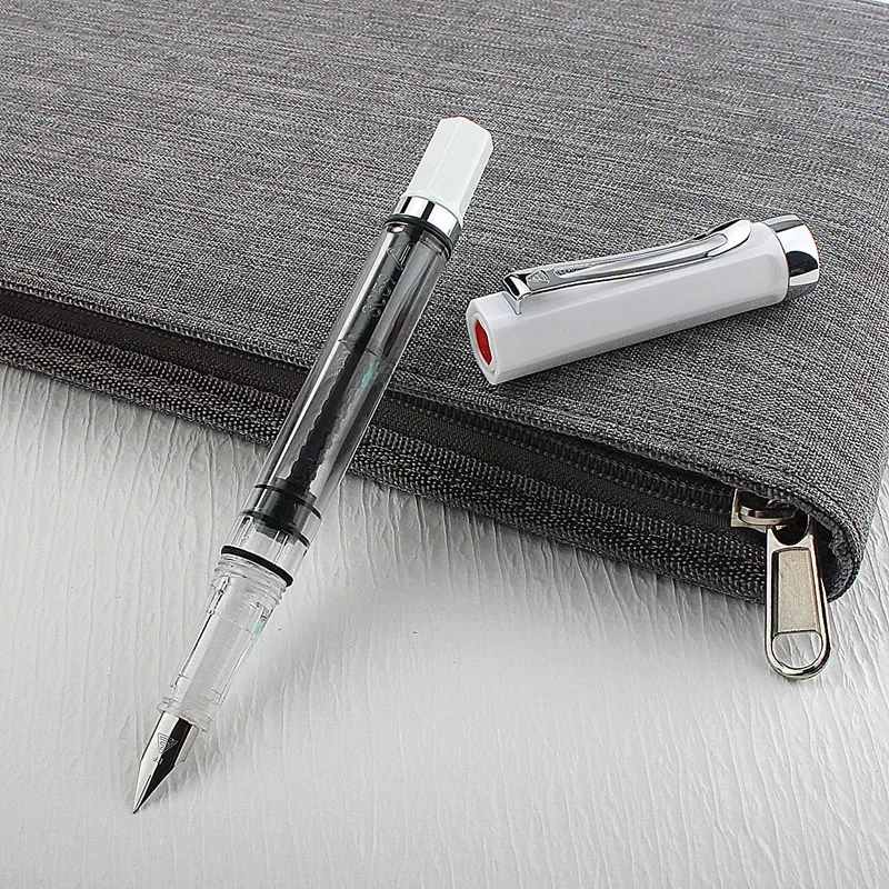 Fountain Pen 3059 Piston Vacuum Fountain Pen Resin Transparent EF/F Nib ink pen