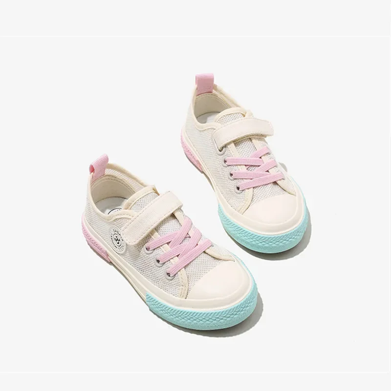 Babaya Children's Canvas Shoes Boys Mesh Shoes 2023 Spring and Summer New Girls Breathable Sneakers Kids Casual Shoes 2