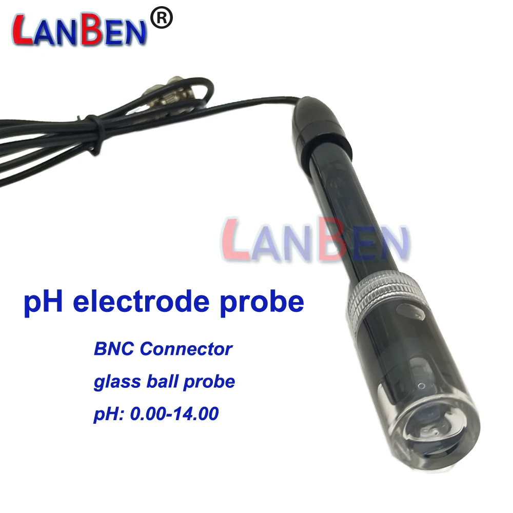 

Hot Sale Ph Electrode Probe BNC Connector pH sensor for Aquarium Hydroponics Laboratory PH Meter and Controller Accessories