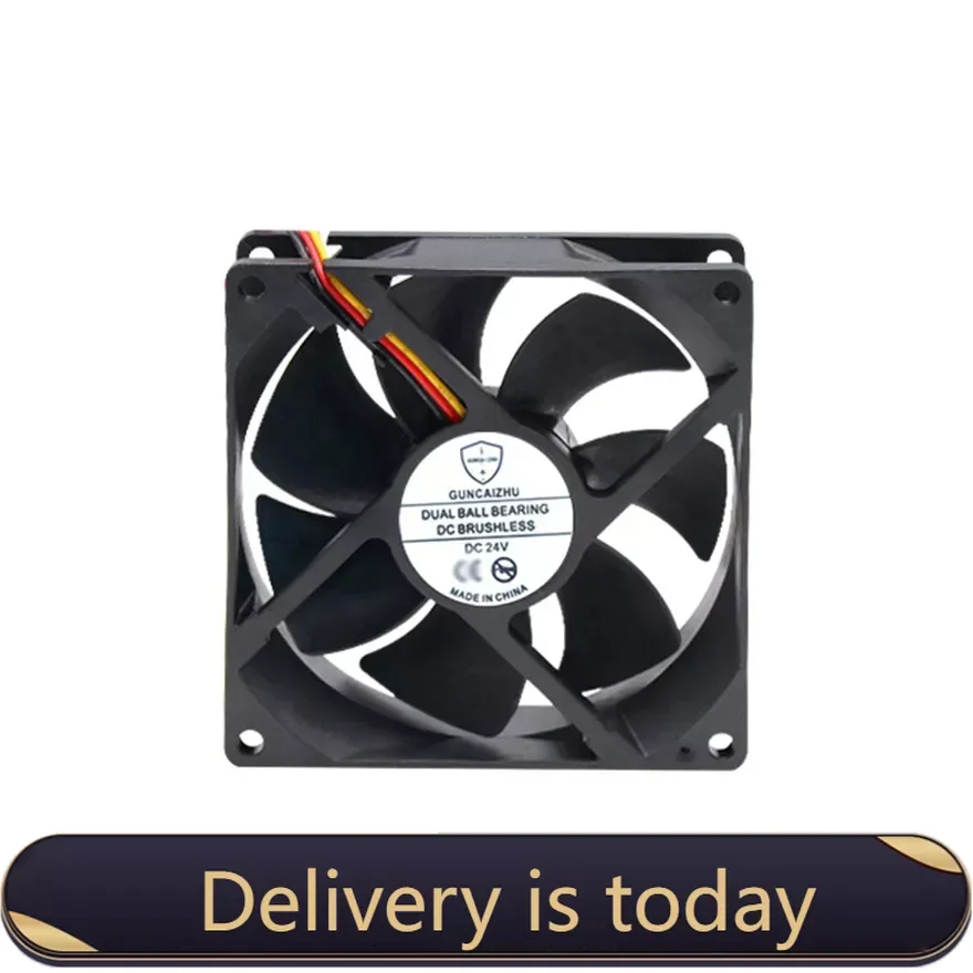 Dual Two Ball Bearing 90MM 9cm 9025 9225 CPU Fan 90x90x25mm DC24V Computer Case Cooling Fan 3PIN FG RD