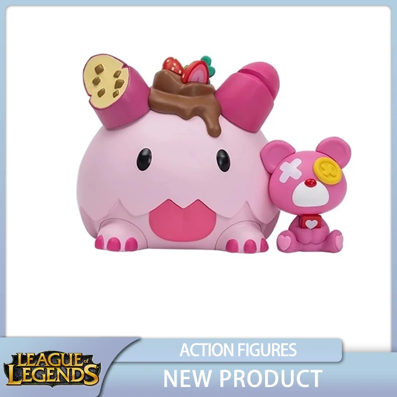 

League of Legends LOL Sugar Rush Poro Figure XL Game Anime Figure Collectible Doll Model Kid Toy Genuine